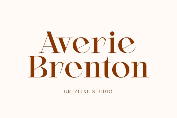 Averie Brenton: The Serif Font That Elevates Your Brand