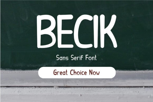 Becik: A Font That Elevates Your Brand’s Visual Story