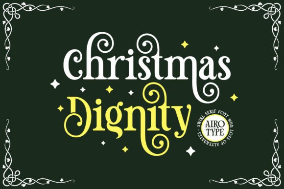 Christmas Dignity: A Serif Font That Elevates Brand Design