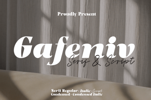 Gafeniv Duo: A Serif Font for Modern Campaigns