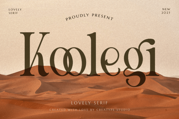 Koolegi: A Typeface That Breathes Elegance Into Every Craft