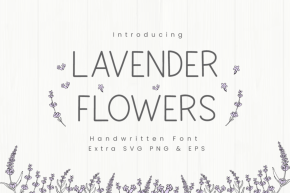 Lavender Flowers: A Minimalist Sans Serif for Campaigns