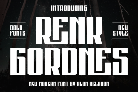 Renk Gordnes: A Bold Serif Font for Digital Design